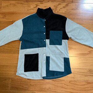 Patchwork Button Down Jacket